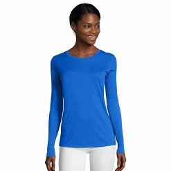 Women's Hanes® Cool Dri Long-Sleeve Performance Tee Awesome Blue 7 Women's Hanes® Cool Dri Long-Sleeve Performance Tee Awesome Blue -Hanes Shop unnamed file 1008