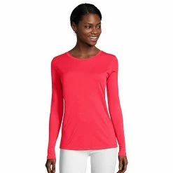 Women's Hanes® Cool Dri Long-Sleeve Performance Tee Awesome Blue 12 Women's Hanes® Cool Dri Long-Sleeve Performance Tee Awesome Blue -Hanes Shop unnamed file 1013