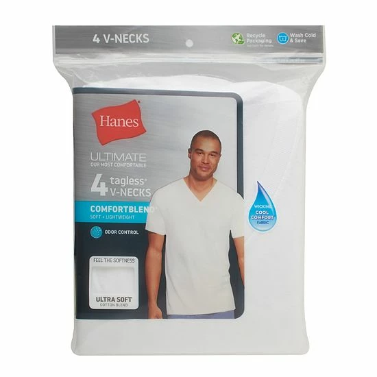 Men's Hanes Ultimate® 4-pack ComfortBlend V-Neck Tees Men's Hanes Ultimate® 4-pack ComfortBlend V-Neck Tees -Hanes Shop unnamed file 1051