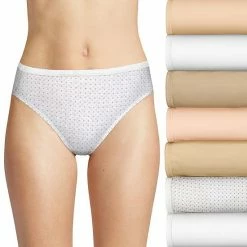 Women's Hanes Ultimate® 7-Pack Breathable Cotton Hi-Cut Panty 43H7EC Blue Boho Asst -Hanes Shop unnamed file 1055