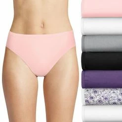 Women's Hanes Ultimate® 7-Pack Breathable Cotton Hi-Cut Panty 43H7EC Blue Boho Asst -Hanes Shop unnamed file 1057