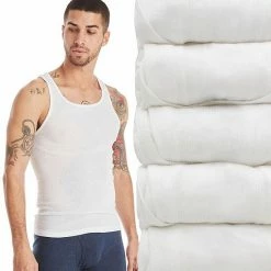 Men's Hanes Ultimate® 5-pack ComfortBlend A-Shirts