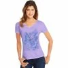 Women's Hanes® Graphic Tee Butterfly Salty Purple