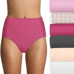 Women's Hanes Ultimate® 6-Pack Breathable Cotton Brief Panty 40H6CC Blue Boho Asst -Hanes Shop unnamed file 114