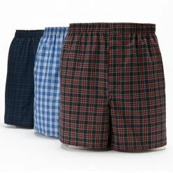 Big & Tall Hanes® 3-pk. Plaid Boxers