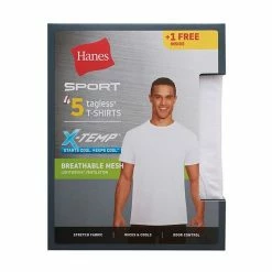 Men's Hanes Ultimate® 4 Pack + 1 Bonus X-Temp™ Mesh Crewneck Tee -Hanes Shop unnamed file 1280