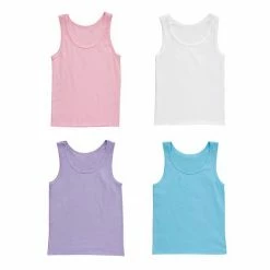 Girls Hanes Ultimate® 4-Pack Pure Comfort® Tanks