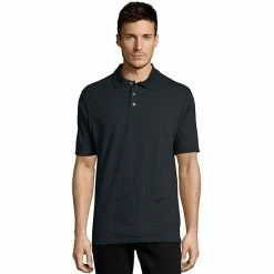 Men's Hanes® X-temp Jersey Polo Black 4 Men's Hanes® X-temp Jersey Polo Black -Hanes Shop unnamed file 1328