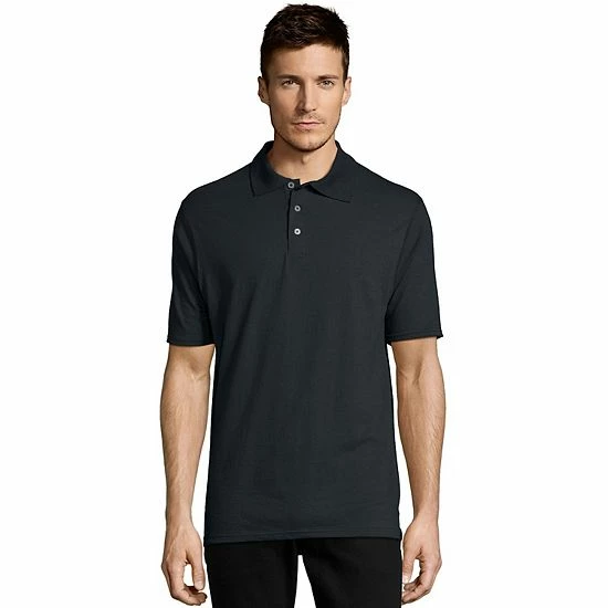 Men's Hanes® X-temp Jersey Polo Black Men's Hanes® X-temp Jersey Polo Black -Hanes Shop unnamed file 1328