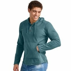 Men's Hanes Originals Tri-Blend Jersey Pullover Hoodie Red River Clay Heather -Hanes Shop unnamed file 1386