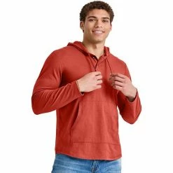 Men's Hanes Originals Tri-Blend Jersey Pullover Hoodie Red River Clay Heather -Hanes Shop unnamed file 1391