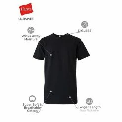 Big & Tall Hanes Ultimate® Cool Comfort® FreshIQ® Crewneck 4-Pack Tee -Hanes Shop unnamed file 1396