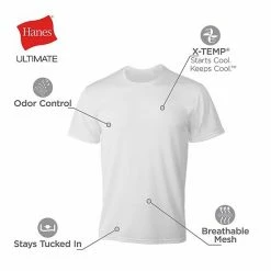 Men's Hanes Ultimate® 4-Pack X-Temp™ Mesh Crewneck Tees -Hanes Shop unnamed file 1399