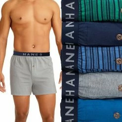 Men's Hanes Ultimate® 5-pack Knit Boxers