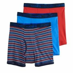 Big & Tall Hanes® 3-pack X-Temp Boxer Briefs Navy Stripe Red -Hanes Shop unnamed file 1475