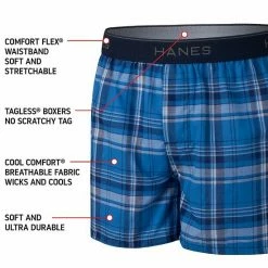 Boys 6-20 Hanes Ultimate® 4-Pack Woven Boxers With Comfort Flex® Waistband -Hanes Shop unnamed file 1484