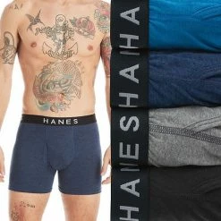 Men's Hanes® 4-pack ComfortBlend Fresh IQ Boxer Briefs