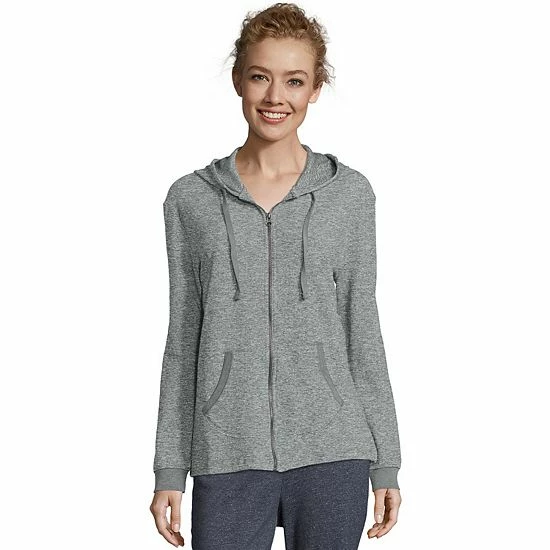 Women's Hanes® French Terry Zip-Up Hoodie Ebony Women's Hanes® French Terry Zip-Up Hoodie Ebony -Hanes Shop unnamed file 1534