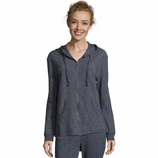 Women's Hanes® French Terry Zip-Up Hoodie Ebony Women's Hanes® French Terry Zip-Up Hoodie Ebony -Hanes Shop unnamed file 1535