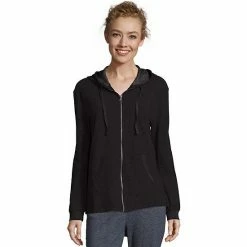 Women's Hanes® French Terry Zip-Up Hoodie Ebony 6 Women's Hanes® French Terry Zip-Up Hoodie Ebony -Hanes Shop unnamed file 1536
