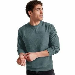 Men's Hanes Tri-Blend French Terry Sweatshirt Cactus Pe Heather