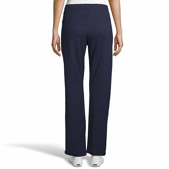 Women's Hanes® Pocket French Terry Pants Navy 2 Women's Hanes® Pocket French Terry Pants Navy - Image 2