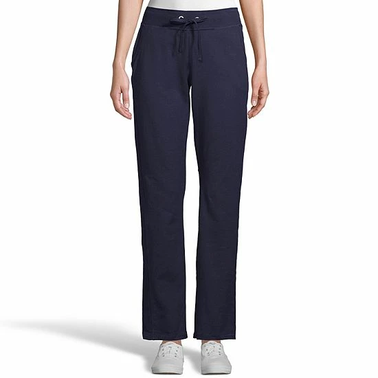 Women's Hanes® Pocket French Terry Pants Navy 4 Women's Hanes® Pocket French Terry Pants Navy - Image 4