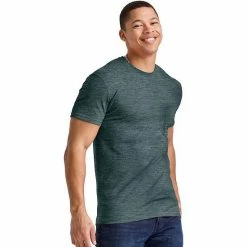 Men's Hanes Originals Tri-Blend Jersey Pocket Tee Red River Clay Heather -Hanes Shop unnamed file 1562