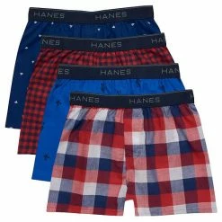 Boys 6-20 Hanes Ultimate® 4-Pack Comfortsoft® Woven Boxers
