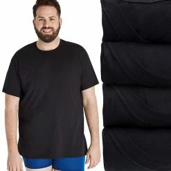 Big & Tall Hanes Ultimate® Cool Comfort® FreshIQ® Crewneck 4-Pack Tee