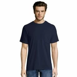 Big & Tall Hanes® Workwear 2-pack X-Temp Fresh IQ Crewneck Pocket Tees Safety Green -Hanes Shop unnamed file 1710