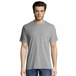 Big & Tall Hanes® Workwear 2-pack X-Temp Fresh IQ Crewneck Pocket Tees Safety Green -Hanes Shop unnamed file 1711