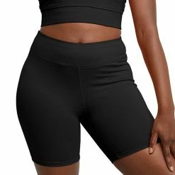 Women's Hanes® Stretch Jersey Bike Shorts Charcoal Heather