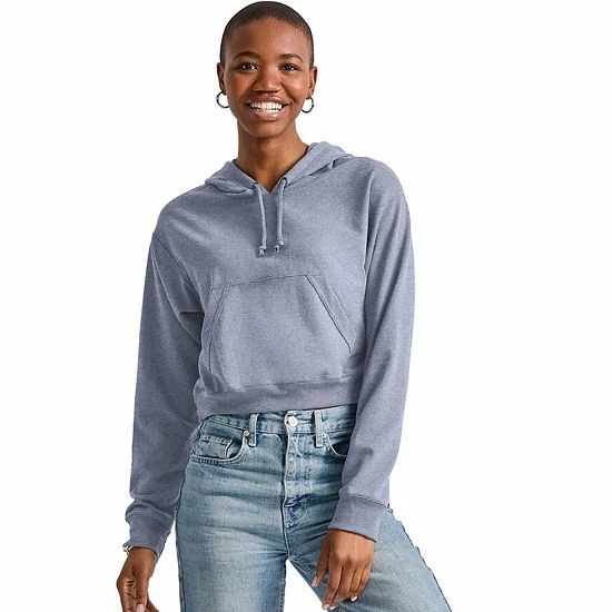 Women's Hanes® Cropped Fleece Hoodie Concrete Pe Heather Women's Hanes® Cropped Fleece Hoodie Concrete Pe Heather -Hanes Shop unnamed file 1745