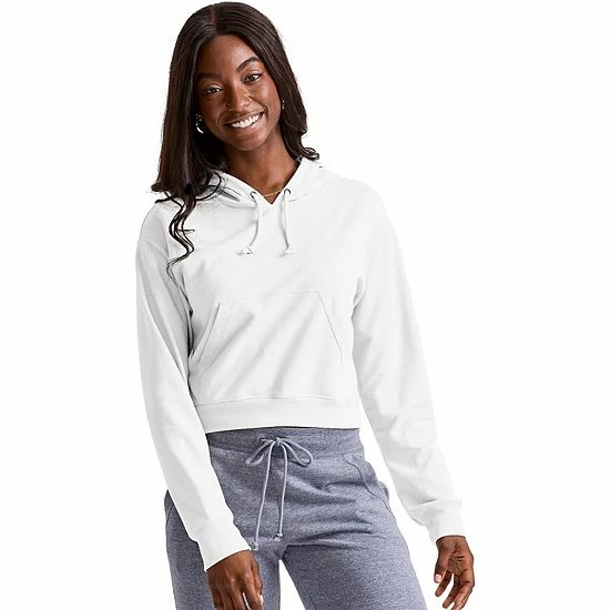 Women's Hanes® Cropped Fleece Hoodie Concrete Pe Heather Women's Hanes® Cropped Fleece Hoodie Concrete Pe Heather -Hanes Shop unnamed file 1747