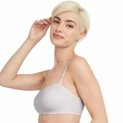 Hanes Ultimate® Comfort Flex Fit Authentic Bandeau Contour Bralette DHY205 Lilac Meringue -Hanes Shop unnamed file 1759