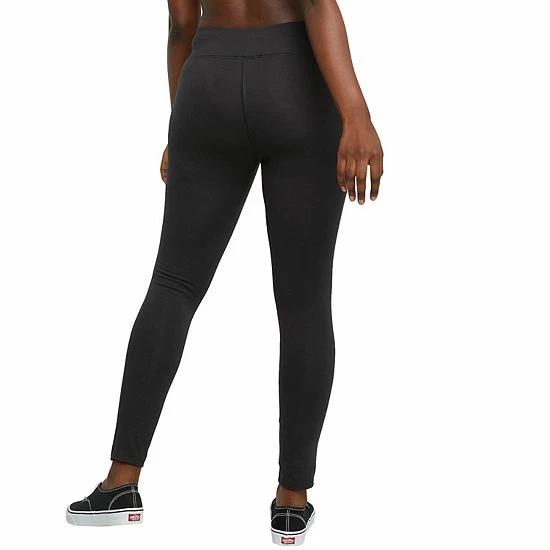 Women's Hanes® Stretch Jersey Leggings Black 2 Women's Hanes® Stretch Jersey Leggings Black - Image 2