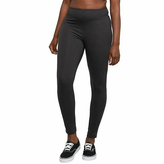 Women's Hanes® Stretch Jersey Leggings Black 6 Women's Hanes® Stretch Jersey Leggings Black - Image 6