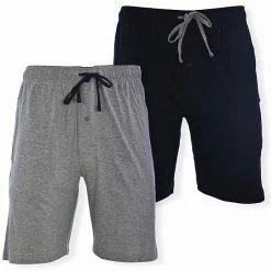 Men's Hanes® 2-pack Knit Pajama Shorts Navy Blue Heather -Hanes Shop unnamed file 1804