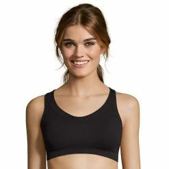 Hanes® Solid Core Racerback Sports Bra O9003 True White -Hanes Shop unnamed file 1828