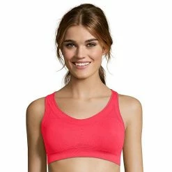 Hanes® Solid Core Racerback Sports Bra O9003 True White -Hanes Shop unnamed file 1829