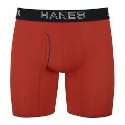 Men's Hanes Ultimate® Comfort Flex Fit® Lightweight Mesh Trunk Briefs Red 9 Men's Hanes Ultimate® Comfort Flex Fit® Lightweight Mesh Trunk Briefs Red -Hanes Shop unnamed file 1854