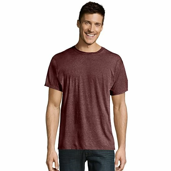 Men's Hanes Ultimate® X-Temp FreshIQ Textured Slubbed Super Soft Crewneck Tee Light Gray Heather Men's Hanes Ultimate® X-Temp FreshIQ Textured Slubbed Super Soft Crewneck Tee Light Gray Heather -Hanes Shop unnamed file 1868