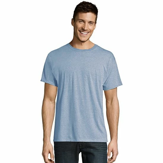 Men's Hanes Ultimate® X-Temp FreshIQ Textured Slubbed Super Soft Crewneck Tee Light Gray Heather Men's Hanes Ultimate® X-Temp FreshIQ Textured Slubbed Super Soft Crewneck Tee Light Gray Heather -Hanes Shop unnamed file 1871