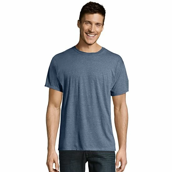 Men's Hanes Ultimate® X-Temp FreshIQ Textured Slubbed Super Soft Crewneck Tee Light Gray Heather Men's Hanes Ultimate® X-Temp FreshIQ Textured Slubbed Super Soft Crewneck Tee Light Gray Heather -Hanes Shop unnamed file 1872
