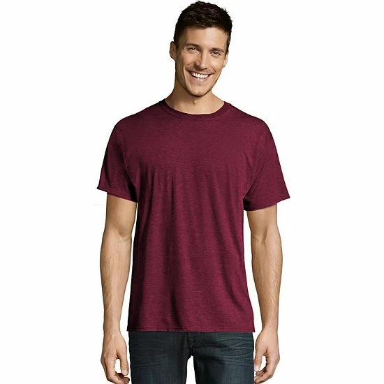 Men's Hanes Ultimate® X-Temp FreshIQ Textured Slubbed Super Soft Crewneck Tee Light Gray Heather Men's Hanes Ultimate® X-Temp FreshIQ Textured Slubbed Super Soft Crewneck Tee Light Gray Heather -Hanes Shop unnamed file 1874