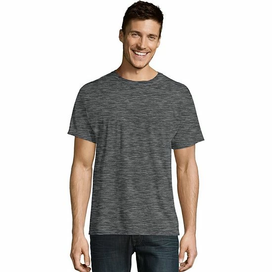 Men's Hanes Ultimate® X-Temp FreshIQ Textured Slubbed Super Soft Crewneck Tee Light Gray Heather Men's Hanes Ultimate® X-Temp FreshIQ Textured Slubbed Super Soft Crewneck Tee Light Gray Heather -Hanes Shop unnamed file 1876