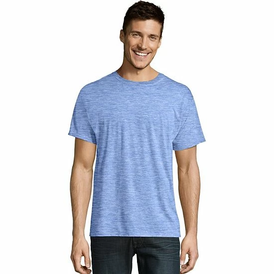 Men's Hanes Ultimate® X-Temp FreshIQ Textured Slubbed Super Soft Crewneck Tee Light Gray Heather Men's Hanes Ultimate® X-Temp FreshIQ Textured Slubbed Super Soft Crewneck Tee Light Gray Heather -Hanes Shop unnamed file 1877