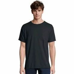 Men's Hanes® ComfortWash Garment-Dyed Pocket Pajama Tee New Railroad Gray -Hanes Shop unnamed file 1883