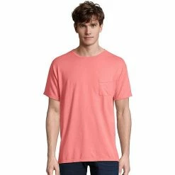 Men's Hanes® ComfortWash Garment-Dyed Pocket Pajama Tee New Railroad Gray -Hanes Shop unnamed file 1895